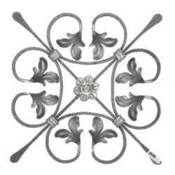 Ornament 340x340 mm, profil hladký 12x6mm