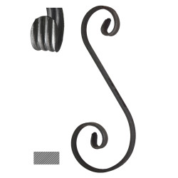 Esko (300x120/75mm), 12x6mm, nepravideľné, široké rozkutie