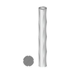 Tyč kruhová plná 12mm, zdobená-vzor slza 3000mm, cena za KUS