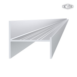 UT profil 50x44mm, materiál EN AW-6060 T66, prírodný hliník bez povrchovej úpravy, cena za meter
