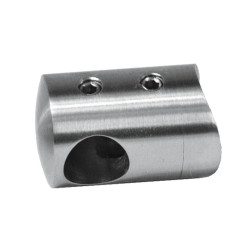 Držiak tyče ø 14 mm na trubku ø 42,4 mm, brúsená AISI 304