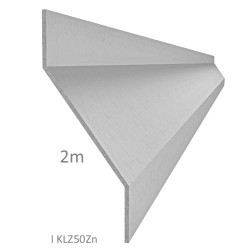 Z-profil lamela 2000mm, pozinkovaný plech