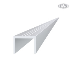 U profil 29x22mm, materiál EN AW-6060 T66, prírodný hliník bez povrchovej úpravy, cena za meter