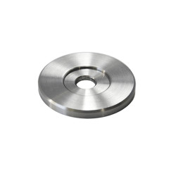 Platňa na bočné kotvenie stĺpu (ø 42x4mm) brúsená nerez K320 /AISI304