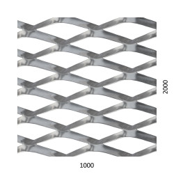 DOPREDAJ! Ťahokov Al, kosoštvorcové oko, mostík: 11mm, 1000x2000x1.5mm