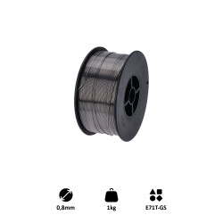 Drôt zvárací FLUX - 0.8mm, 1kg, Metóda: MIG (Flux / FCAW)