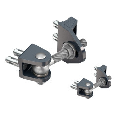 LOCINOX® BOLTON4D záves M16, otvárateľný 180°, nastaviteľný 3D, čiastočne pozinkovaný, montáž skrutkou Quick-fix