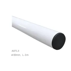 Al rameno biele L-3m, 60mm pre závoru ALT324KF