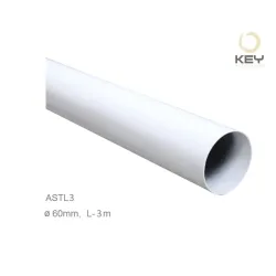 Al rameno biele L-3m, 60mm pre závoru ALT324KF