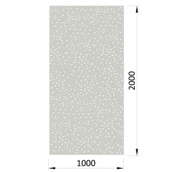 Dierovaný plech, 1000x2000x1.5mm, kruhové otvory, pozink