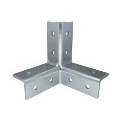 Montážny uholník - 3x4 otvory pre profil 41x21 a 41x41
