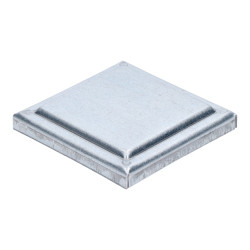 Strieška plechová plochá, pozinkovaná, 100x100x1.5mm