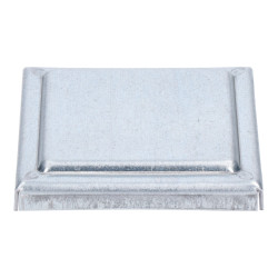 Strieška plechová plochá, pozinkovaná, 100x100x1.5mm