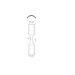 Spoj na ohnutie na tyč 12 x 12 mm, brúsená nerez AISI 304