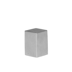 Ukončenie na jokel 10 x 10 mm, brúsená nerez AISI 304