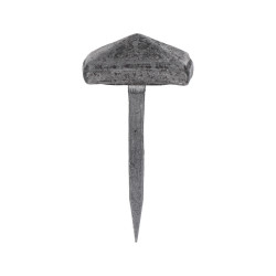 Ozdobný kovaný štvorcový klinec, hlavička 19x19x8mm, hrot 3x2x24mm, bez povrchovej úpravy