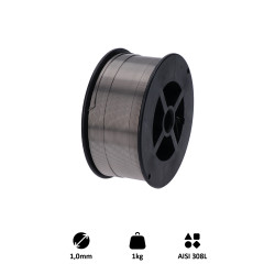 Zvárací drôt /AISI 308L (1.0 mm) 1kg, MIG-MAG nerez