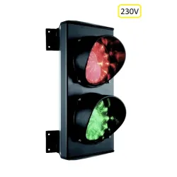ASF semafor dvojkomorový, žiarovka E27 900Lm, hlinik, 230V