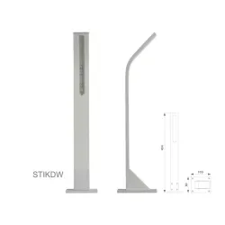 Vonkajšie LED osvetlenie STIK S UP, farba RAL9010, H-404mm