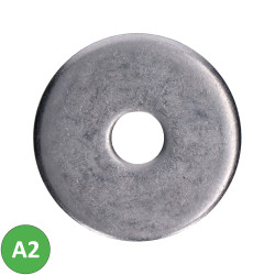 Nerezová podložka veľkoplošná plochá (ø 14x58x6mm), DIN1052 /AISI304