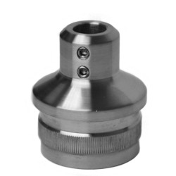 Spodok držiaka madla ø 42,4 mm s prechodom o 12 mm, AISI 304