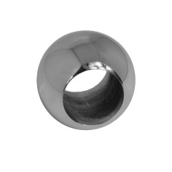 Guľa priechodná ø 20 mm na trubku ø 12 mm, leštená AISI 304