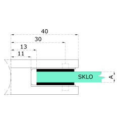 Gumičky na sklo 8,76 mm