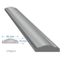 Madlo 50x15mm, dĺžka 6000 mm, cena za KUS