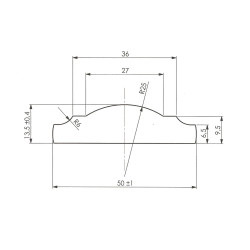 Madlo 50x15mm, dĺžka 6000 mm, cena za KUS