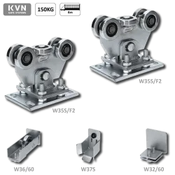 Set bez profilu pre samonosný systém, (2x W35S/F2, 1x W32/60, 1x W36/60, 1x W37S)