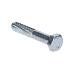 šesťhranná skrutka M10x40, DIN 931, pevnosť 8.8, pozink