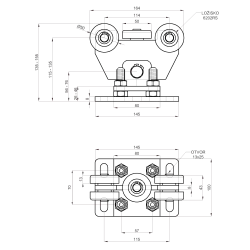 Set bez profilu pre samonosný systém, (2x W35S/F2, 1x W32/60, 1x W36/60, 1x W37S)
