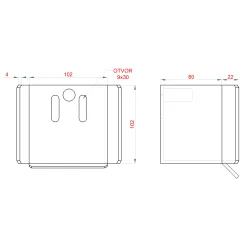 Samonos do 400 kg/7 m, profil 80 × 80 × 5 mm, Zn
