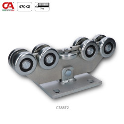 Vozík INTERMEDIO pre samonosný systém Combi Arialdo do 470kg, 9 kolieskový, pre profil 80x85mm