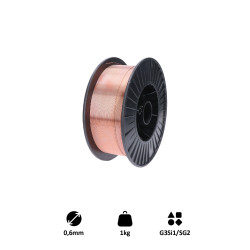 Drôt zvárací 0,6mm-MIG/MAG(CO2), G3Si1/SG2, 1kg