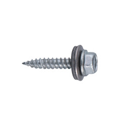 Samozávrtná skrutka bimetalová, 4.5x25mm, s podložkou s priemerom 14mm, pre plechy do 2mm