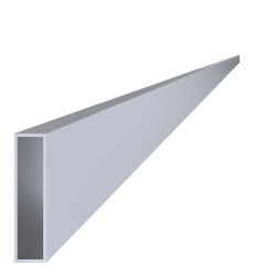 Jokel 80x20x2mm, L-6000mm, hliník bez povrchovej úpravy