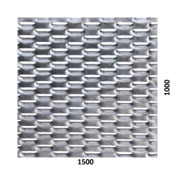Ťahokov Al, kosoštvorcové oko, mostík: 8mm, 1500x1000x2mm