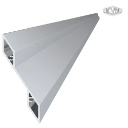 2 mm hrubý profil na výplň 115,2x24,4mm, materiál EN AW-6060 T66, prírodný hliník bez povrchovej úpravy, cena za meter