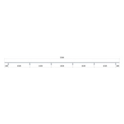 Led madlo ø 42.4mm, L-5500mm, brúsená nerez AISI304