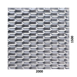 Ťahokov Zn, oko: 47x18mm, mostík: 8mm (2000x1500x1,5mm), orientácia oka: rozmer oka 47mm je rovnobežná s rozmerom tabule 2000mm