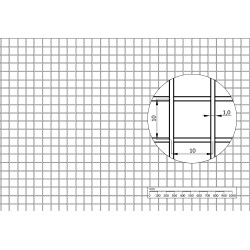 Zvárané sito, oko: 10 x 10 mm, hrúbka: 1 mm, AISI 304