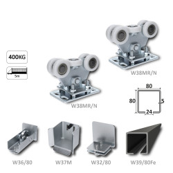 Samonos do 400 kg/5 m, profil 80 x 80 x 5 mm, Fe