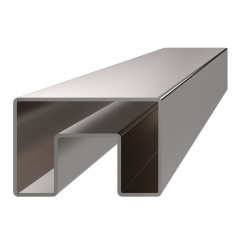 Madlo 60x40x1.5mm sklo 8-17,5mm, brúsená AISI304, cena 6m