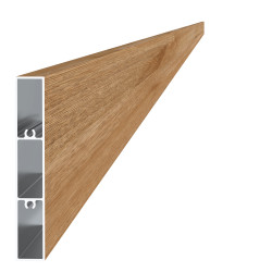 Profil 100x16mm, hliník štruktúra BUK, cena za meter