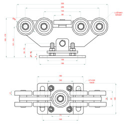 Samonos do 420 kg/6,5 m, profil 80 x 85 x 5 mm, Zn
