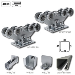 Samonos do 420 kg/6,5 m, profil 80 x 85 x 5 mm, Zn