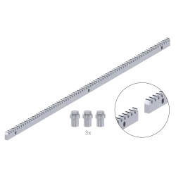 Hrebeň kov 30x12mm, L-1000mm, M4, max do 2200kg, 3x úchyt+skrutky, pozinkovaný