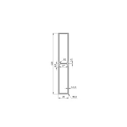 Jokel 120x20x1.5mm,L-6000mm, hliník bez úpravy, cena za meter