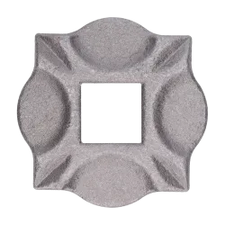 Pätka 100x100x10mm, otvor 30x30mm, bez povrchovej úpravy